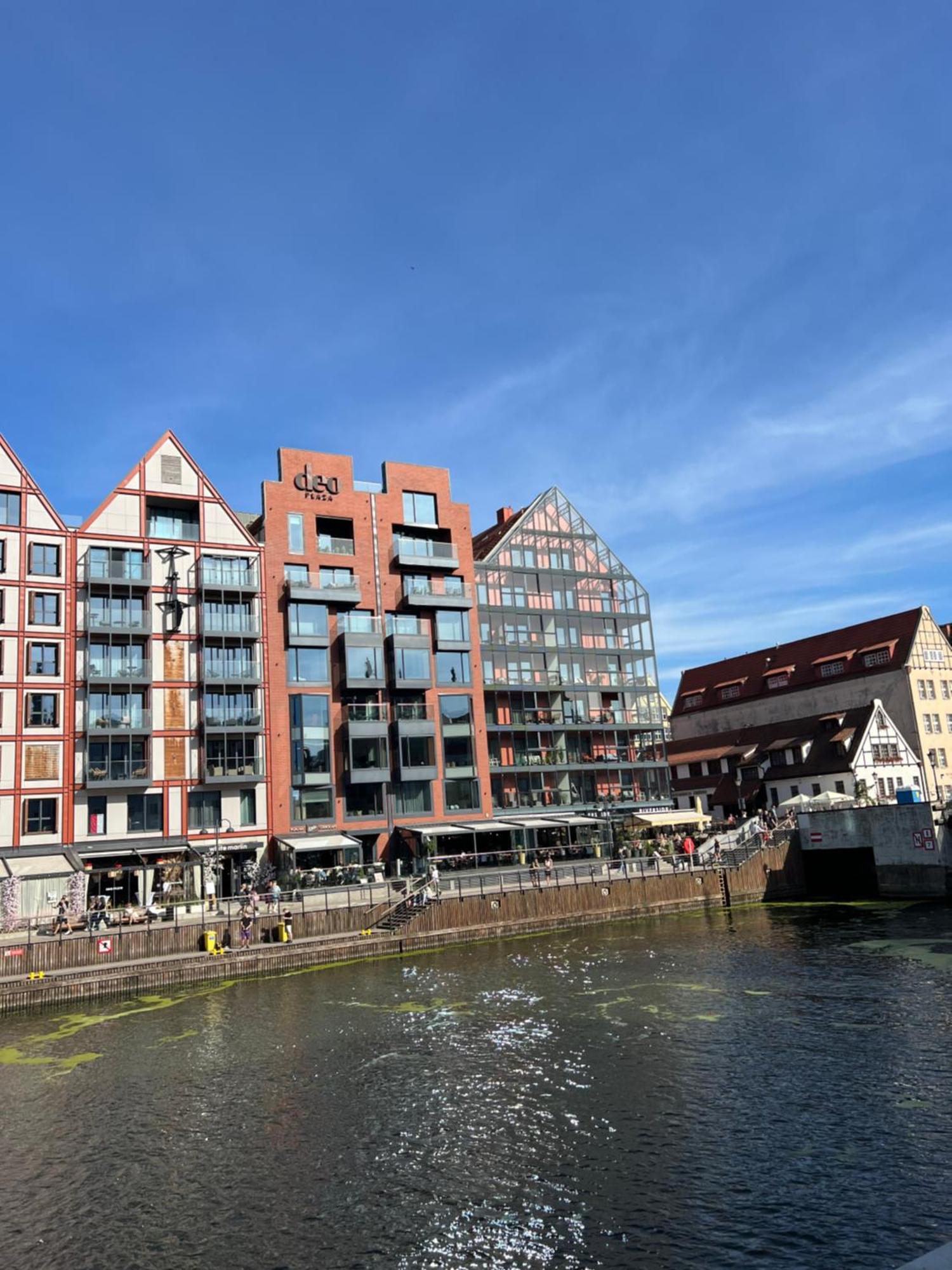 Apartament Chmielna Z Widokiem Na Rzeke Gdaňsk Exteriér fotografie